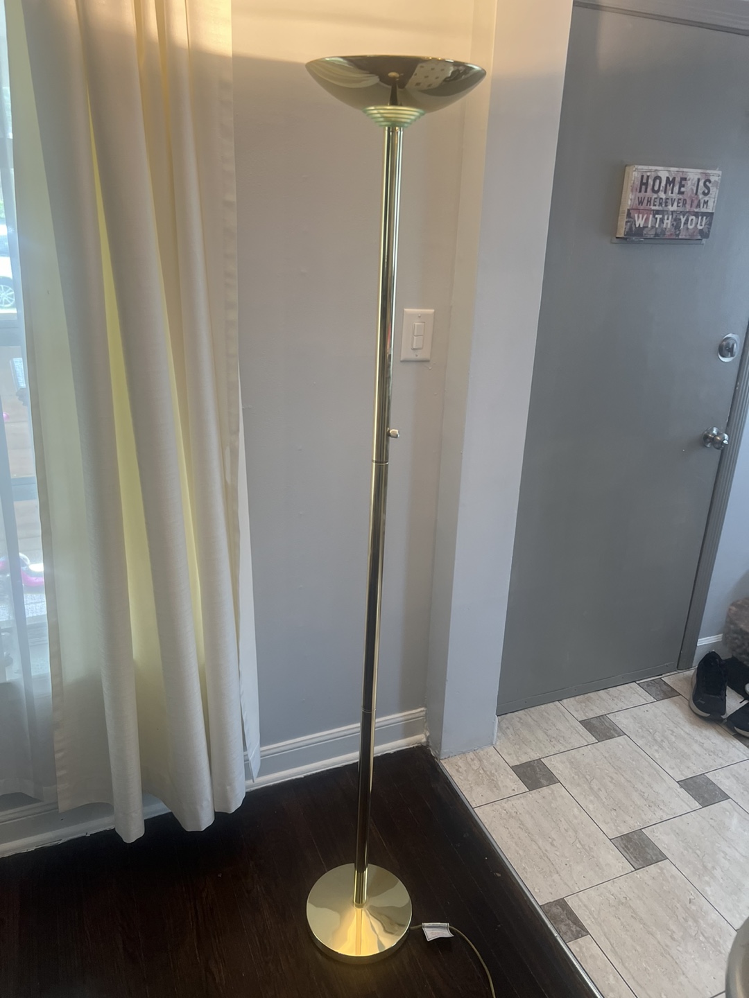 Gold Torchiere Floor Lamp - photo 5