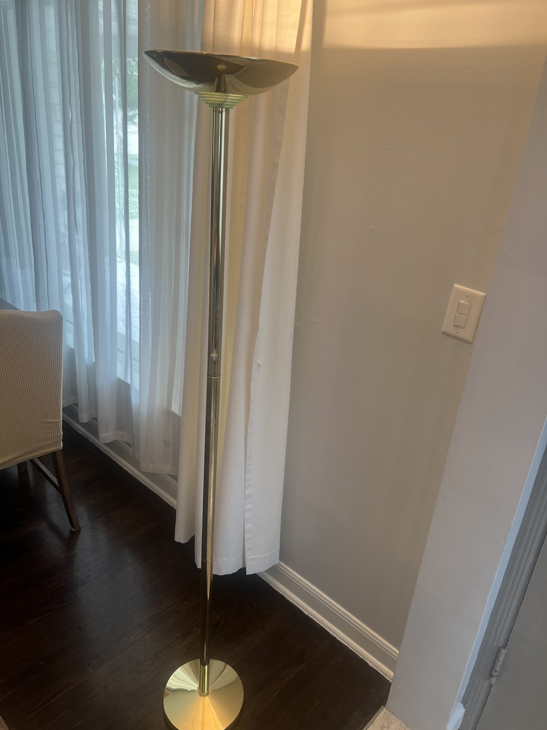 Gold Torchiere Floor Lamp - photo 2