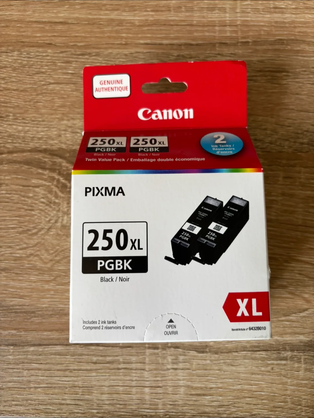 Canon PIXMA 250XL PGBK Black Ink Twin Pack thumbnail