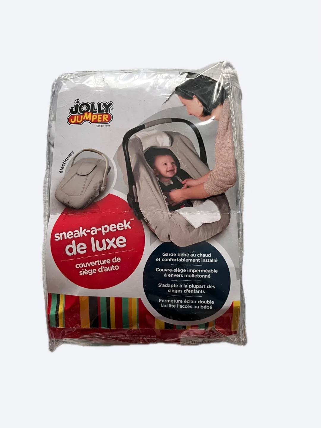 Jolly Jumper Sneak-a-Peek de Luxe Car Seat Cover thumbnail