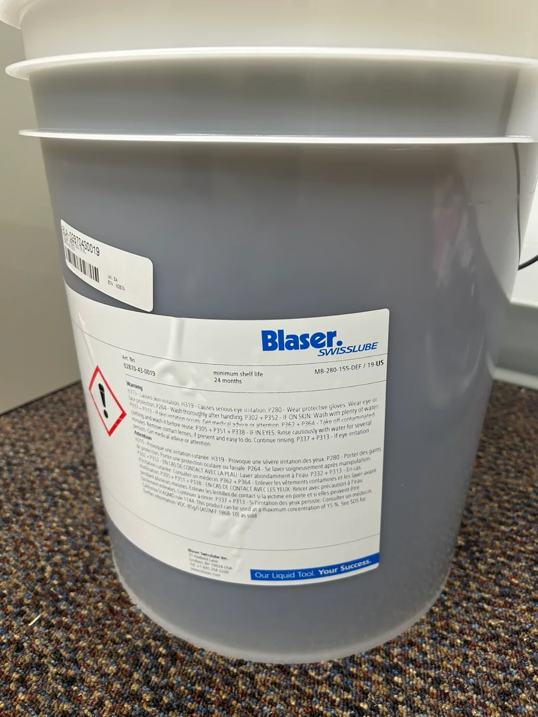 Blaser Swisslube Vasco 7000, 5 GAL image indicator(2)