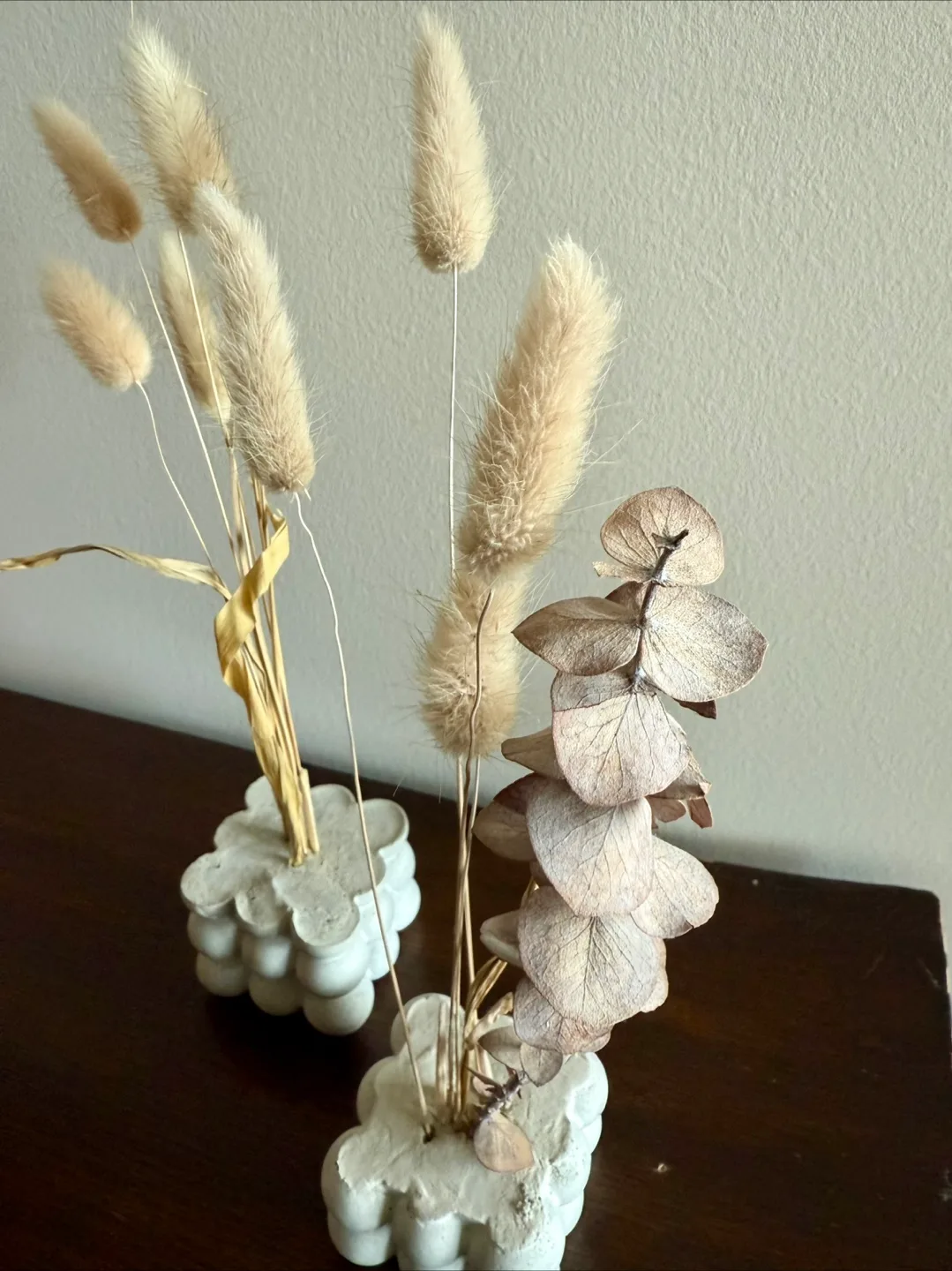 Dried Floral Arrangement with Concrete Base image indicator(2)