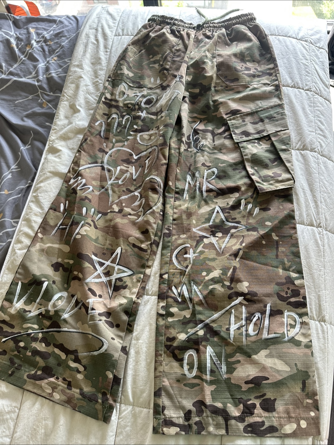 Camo Pants with Custom Design - photo 4