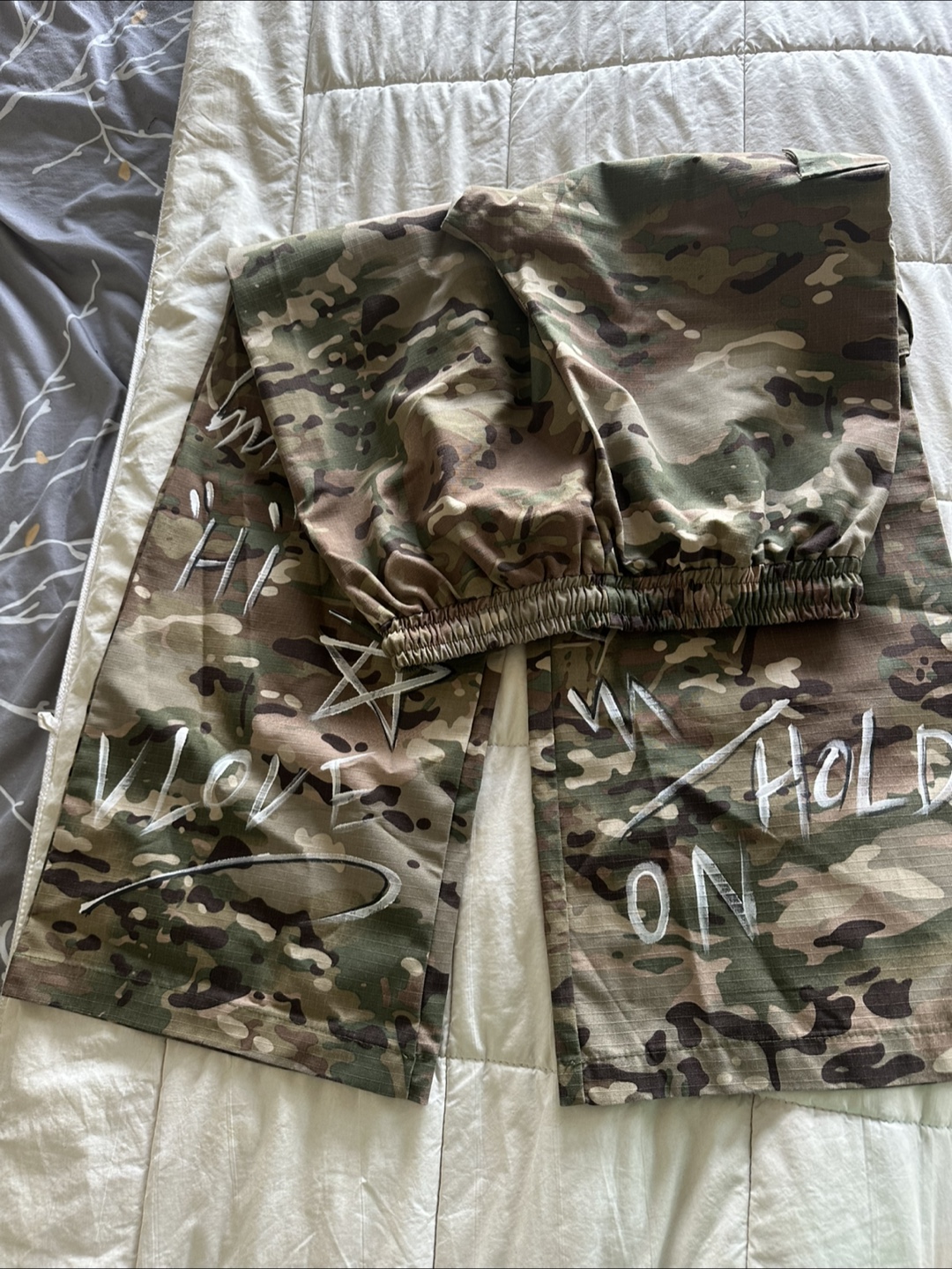 Camo Pants with Custom Design - photo 2