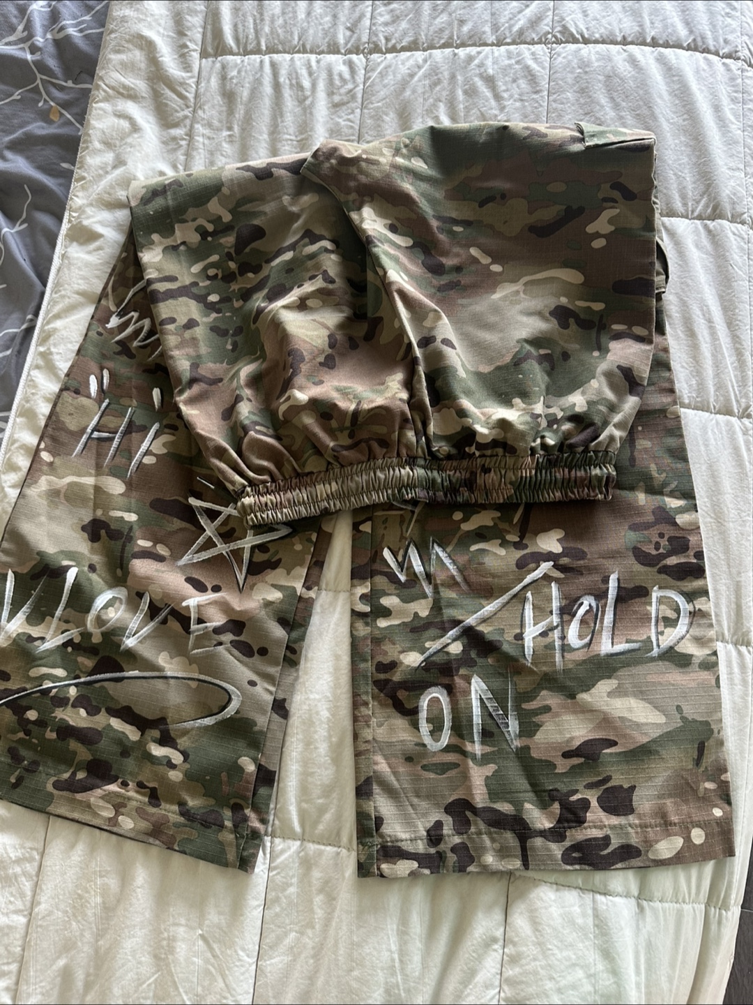 Camo Pants with Custom Design - photo 3