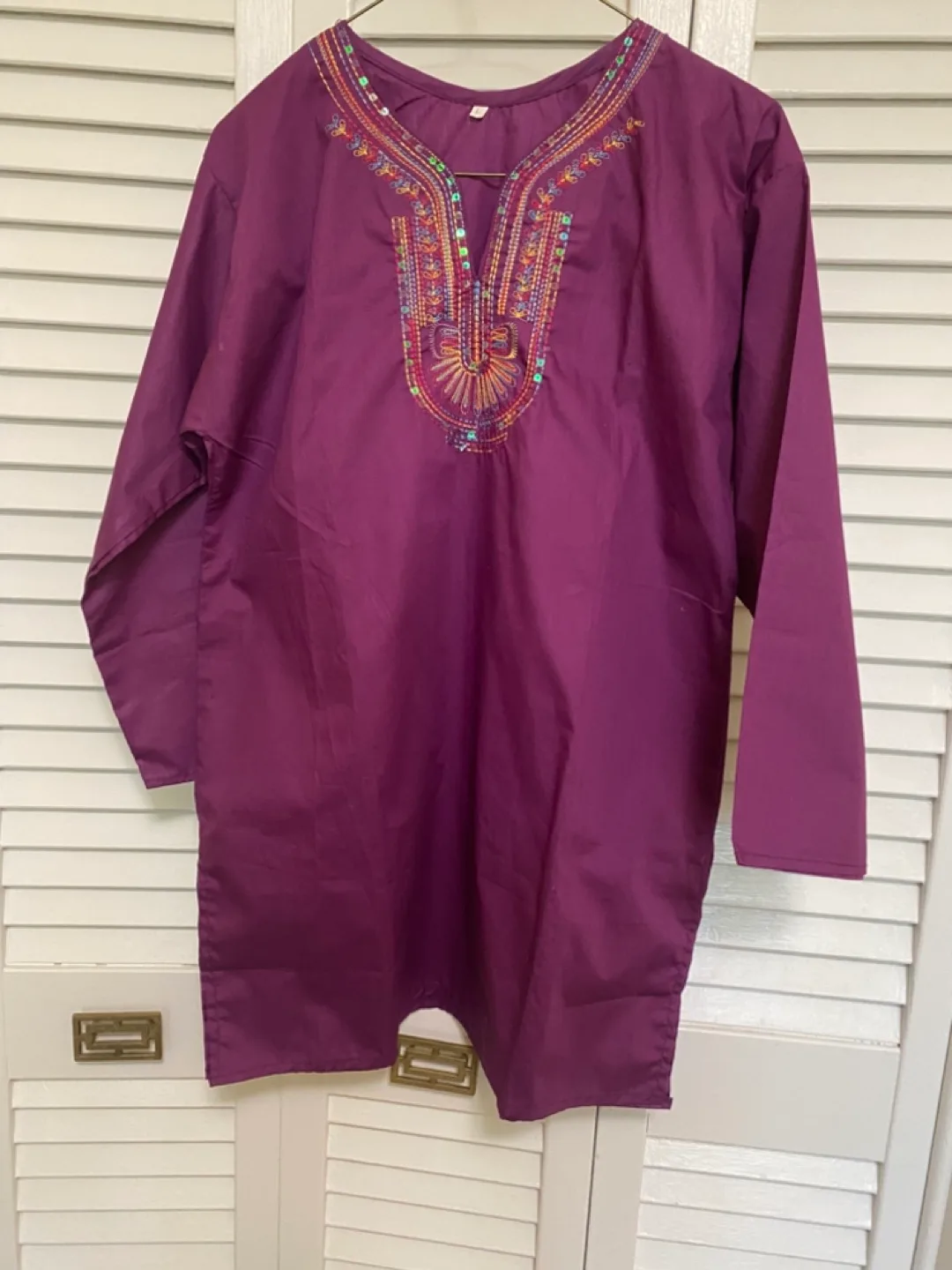 Purple Embroidered Kurti thumbnail