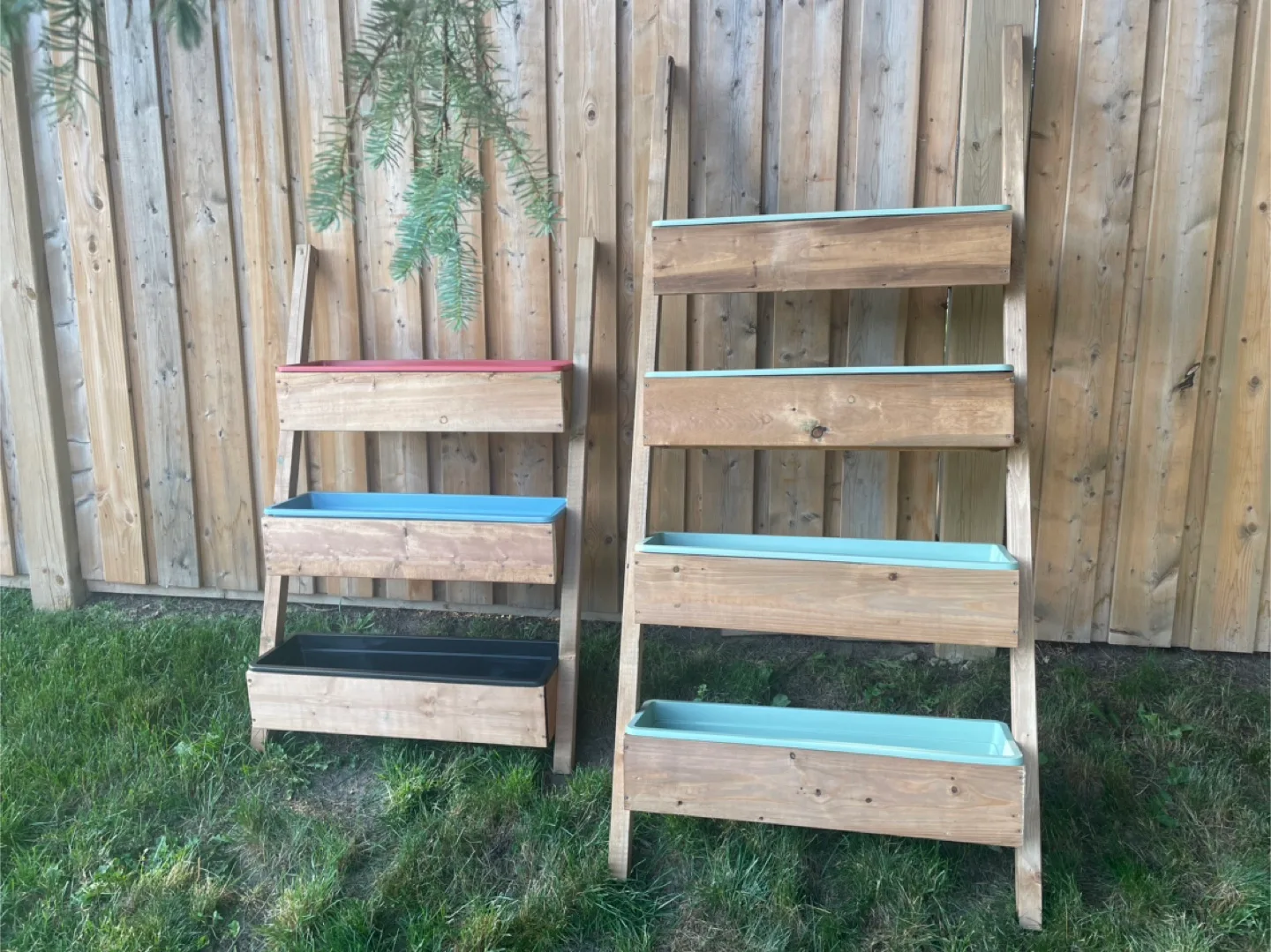 Vertical ladder planter bed for herbs and flowers or veggies image indicator(4)