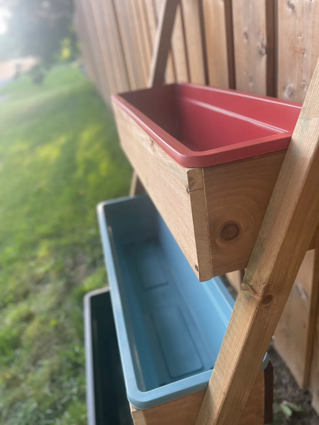 Vertical ladder planter bed for herbs and flowers or veggies image indicator(3)