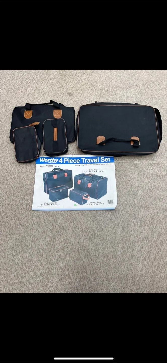 Worthy 4 Piece Travel Set - Black thumbnail