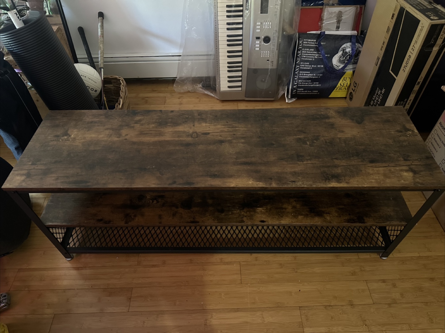 Rustic Brown TV Stand - Entertainment Center - photo 2