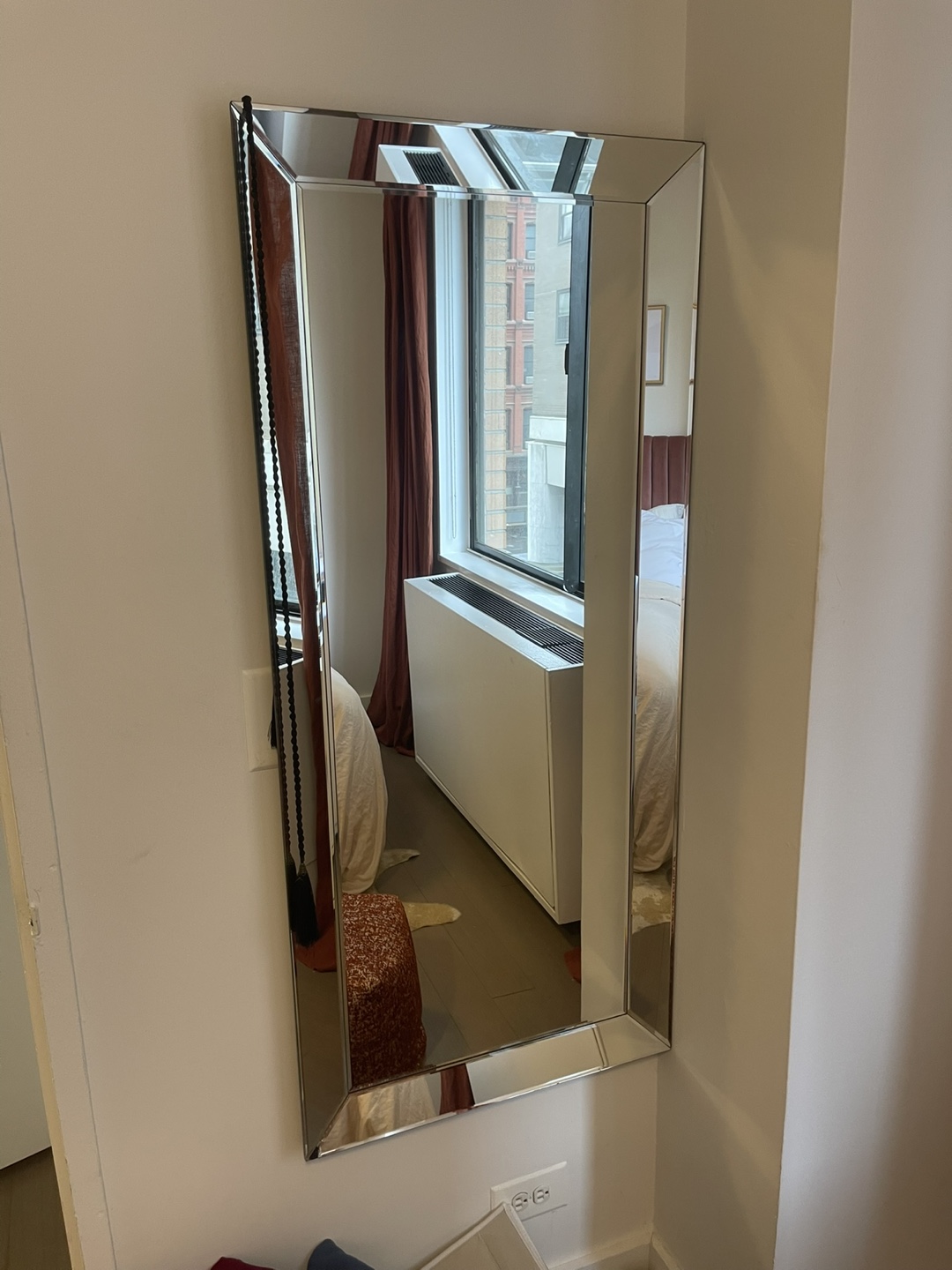 Rectangular Beveled Wall Mirror, 53 in - photo 3