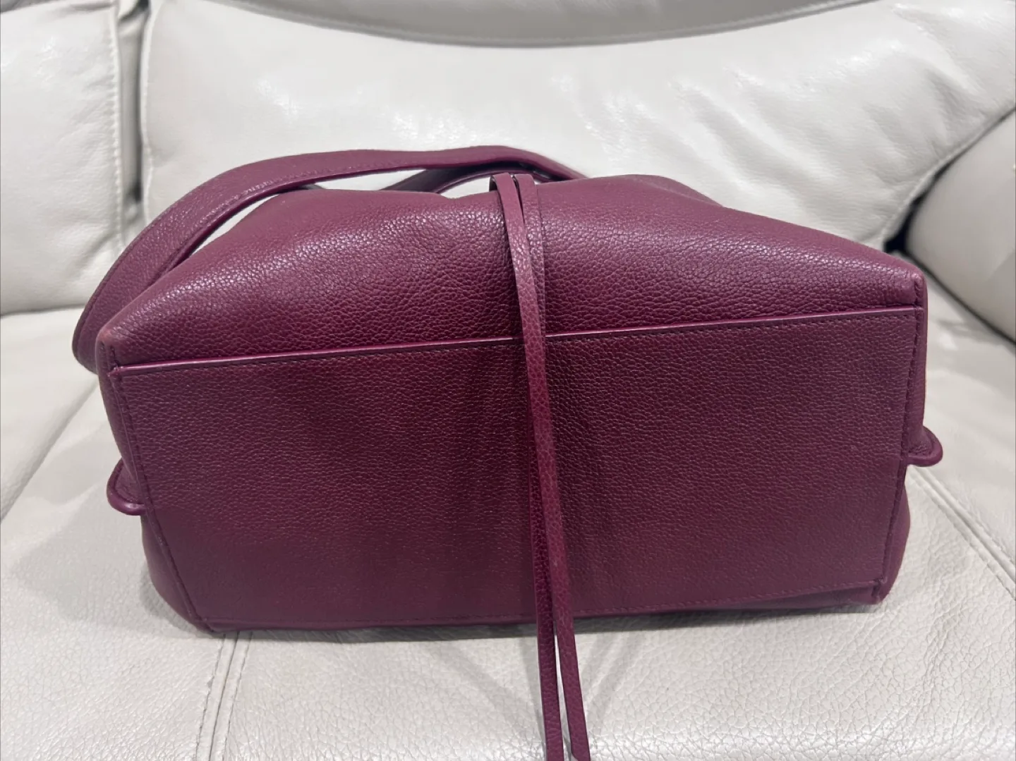 Rebecca Minkoff Burgundy Leather Bucket Bag image indicator(4)