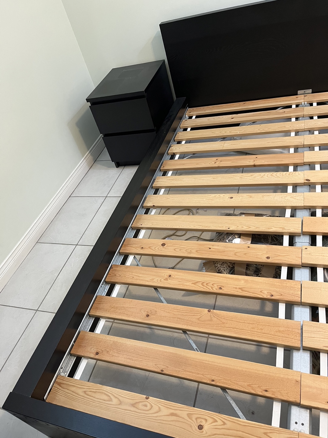 IKEA Malm Bed Frame with Nightstands - photo 2