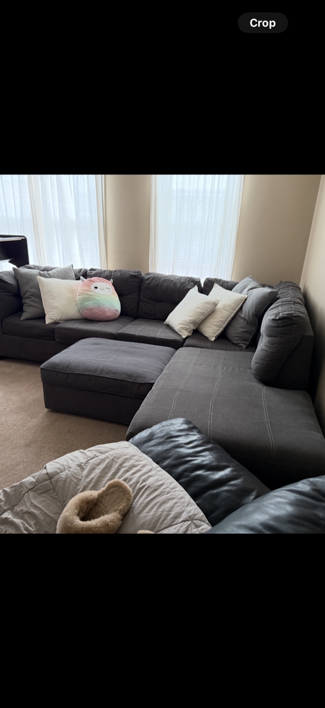 Charcoal Grey Sectional Sofa