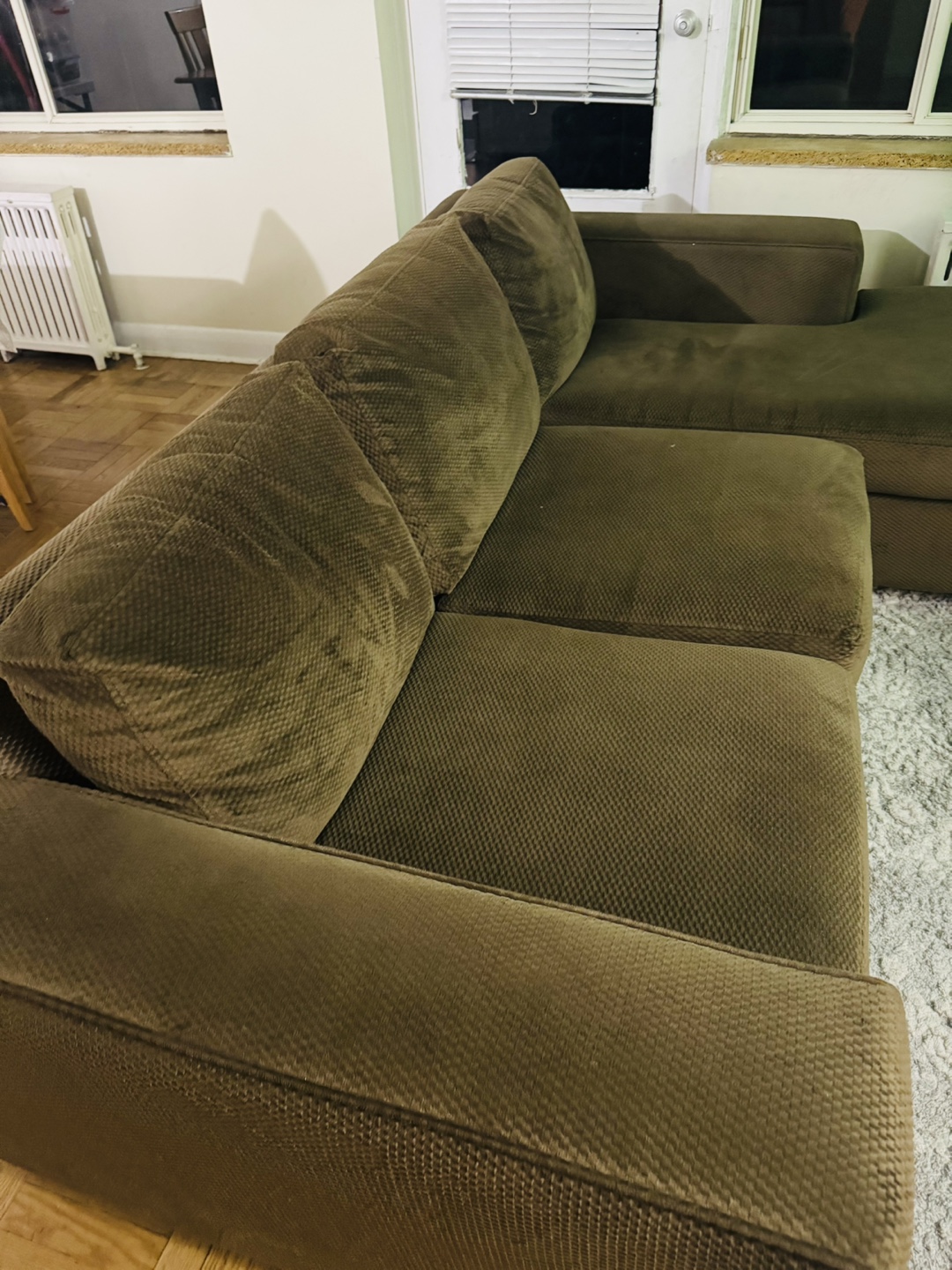 Urban Barn Brown Sectional Sofa - photo 5