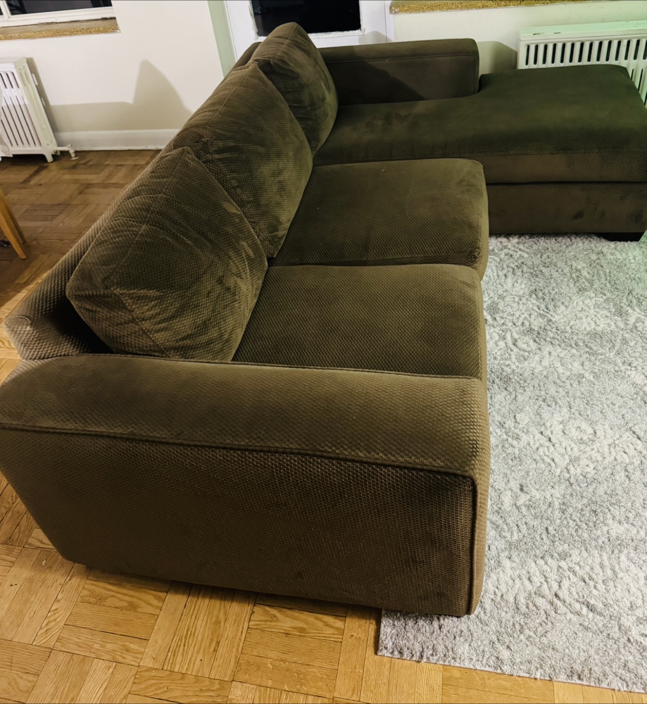 Urban Barn Brown Sectional Sofa