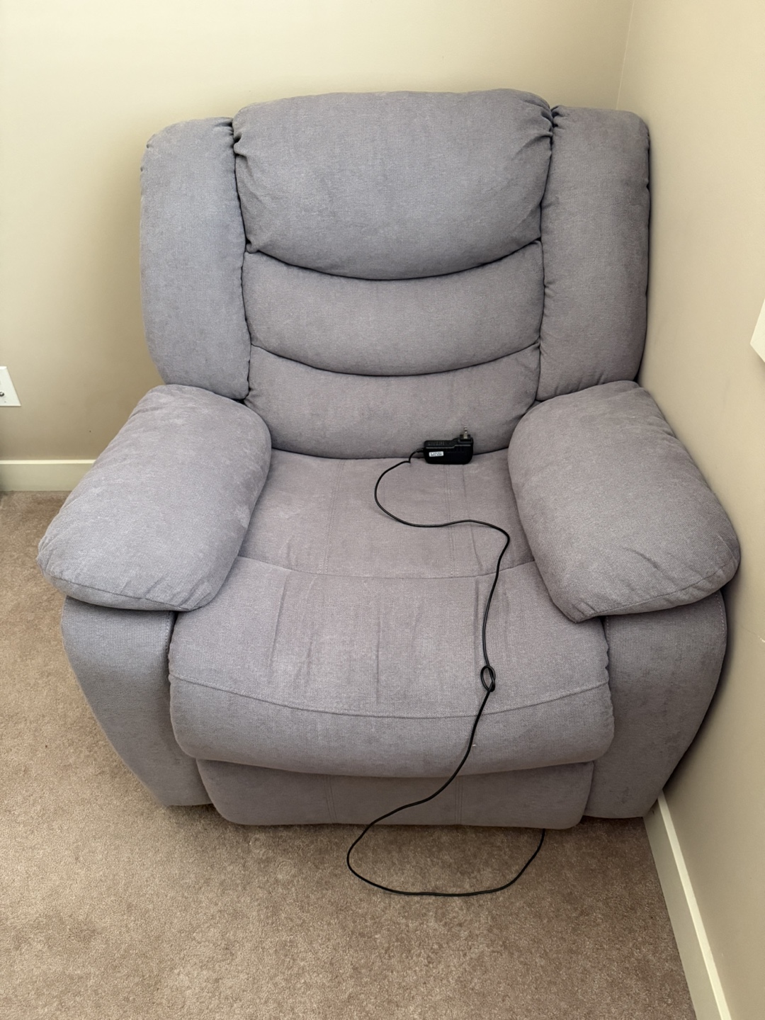 Grey Electric Power Lift Recliner Chair - photo 2