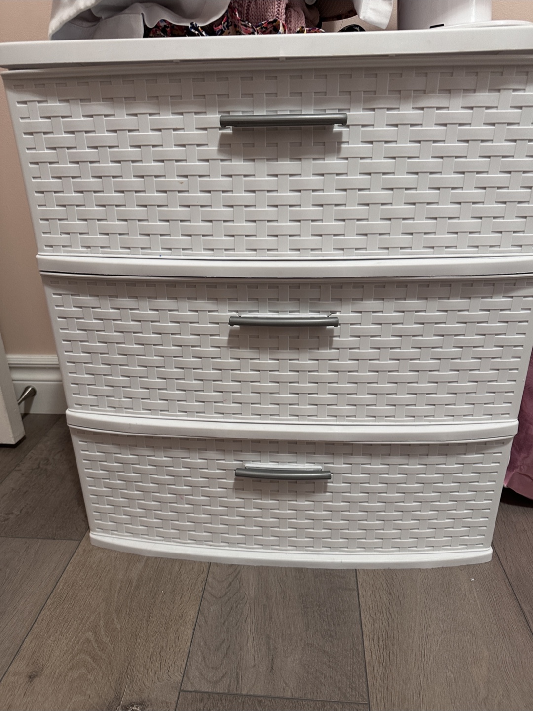 White  3-Drawer Storage Unit