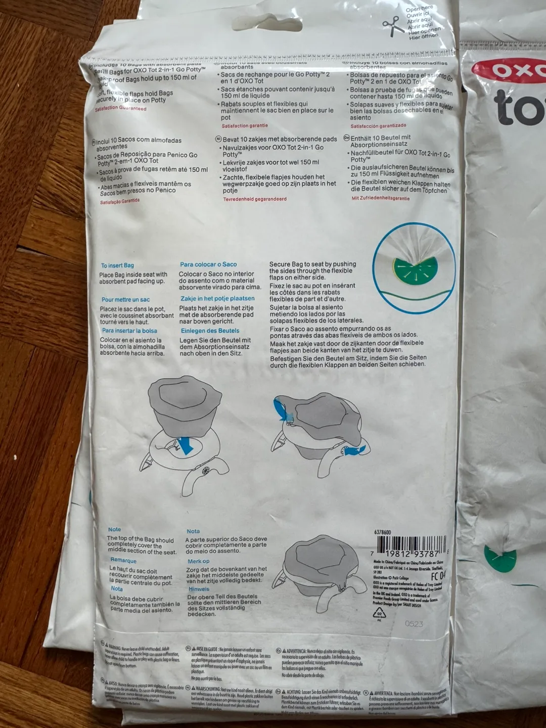 OXO Tot 2-in-1 Go Potty Refill Bags - 6 packs image indicator(2)