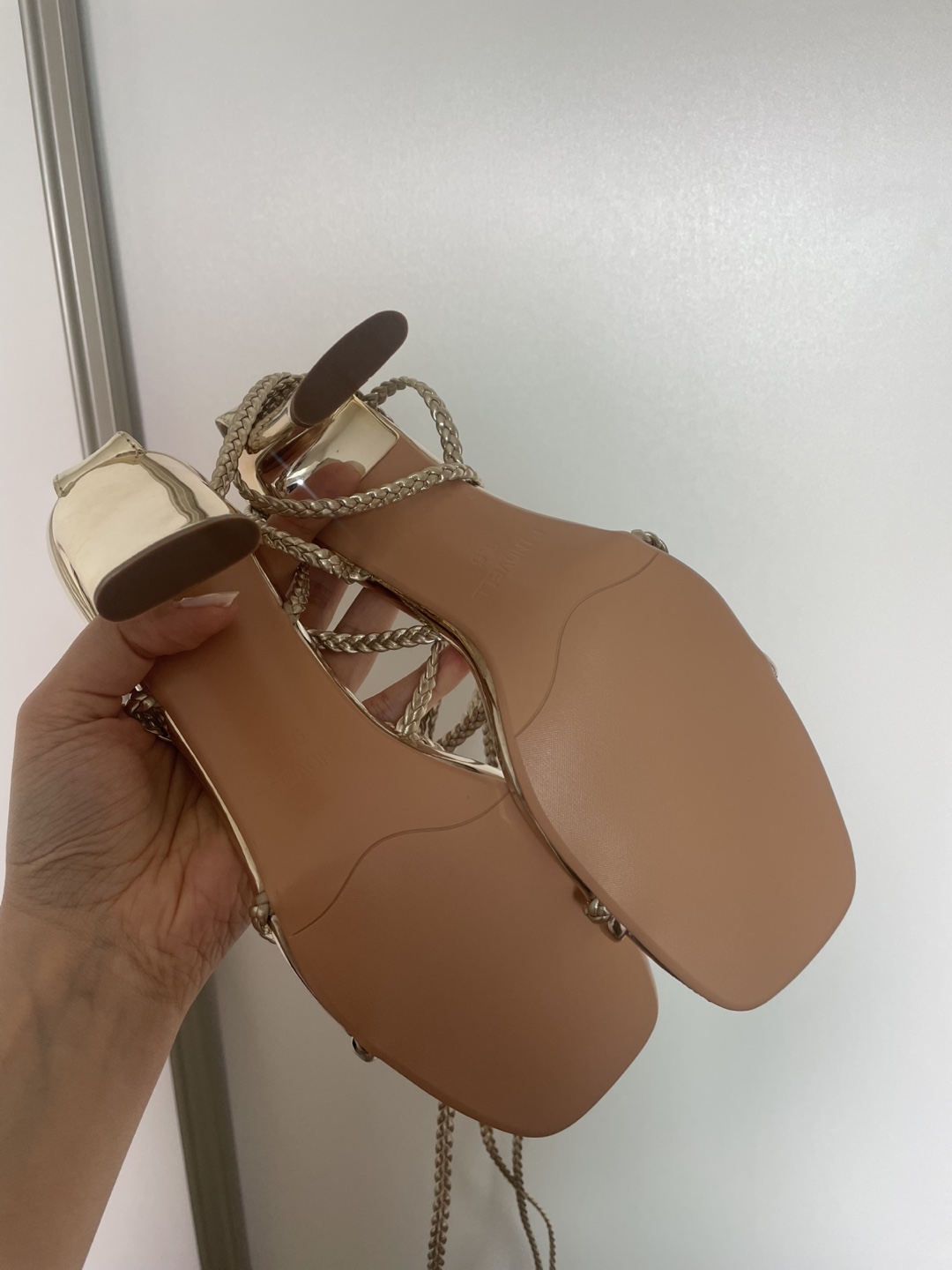 Brand New Strappy Heels - Gold, Size 9.5 - photo 3