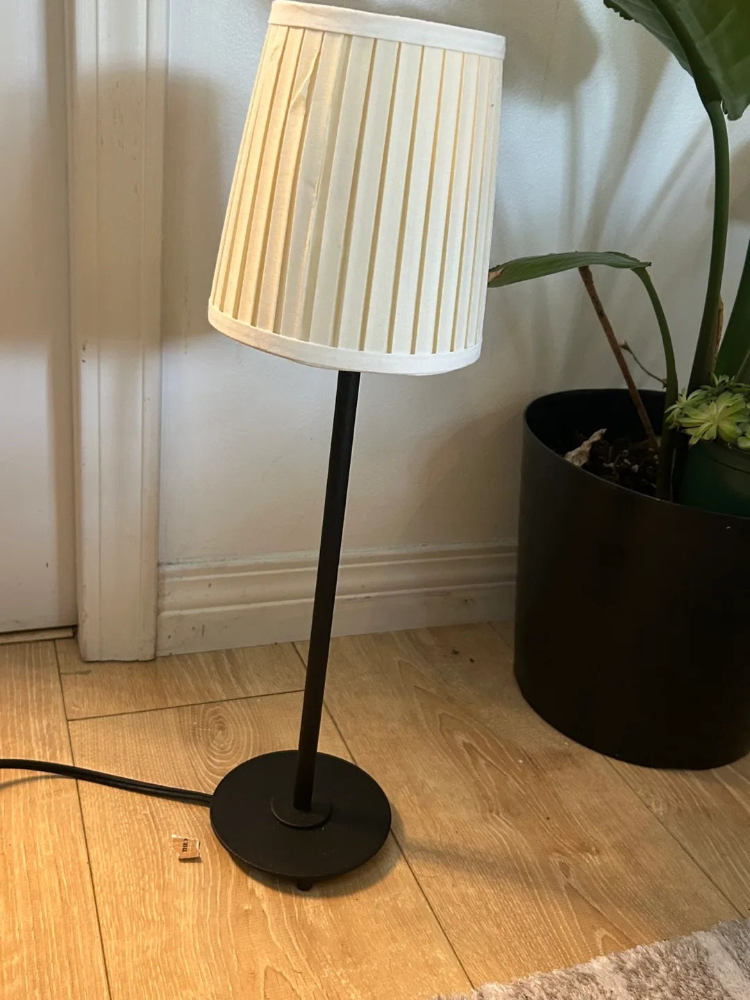 IKEA Table Lamp with Pleated Shade thumbnail