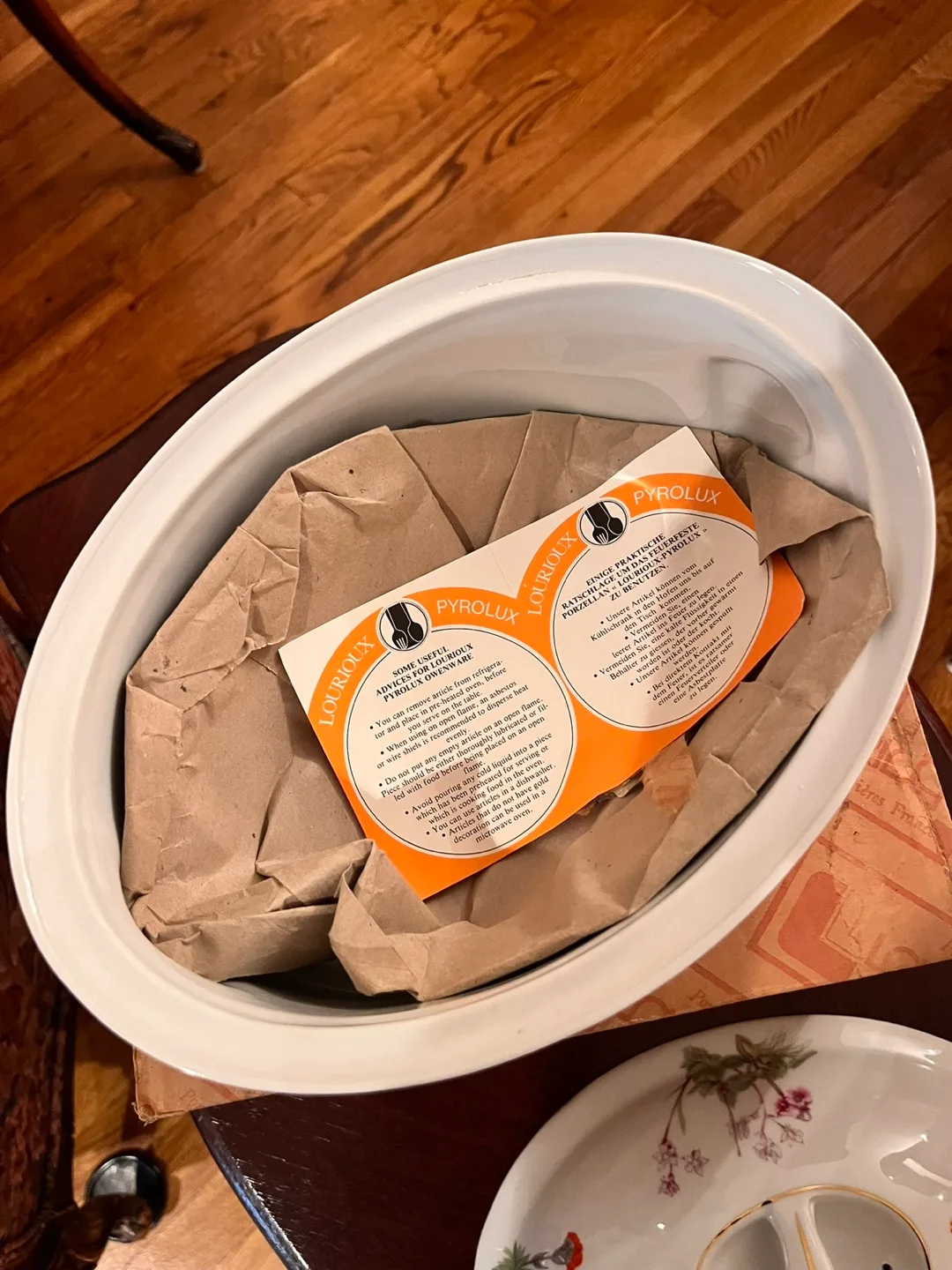 LOURIOUX Pyrolux France Oval Serving Dish image indicator(2)