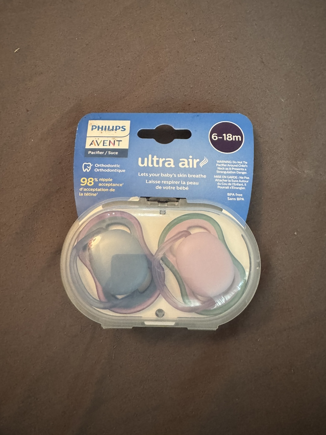 Brand new Philips Avent Ultra Air Pacifier (6-18m)
