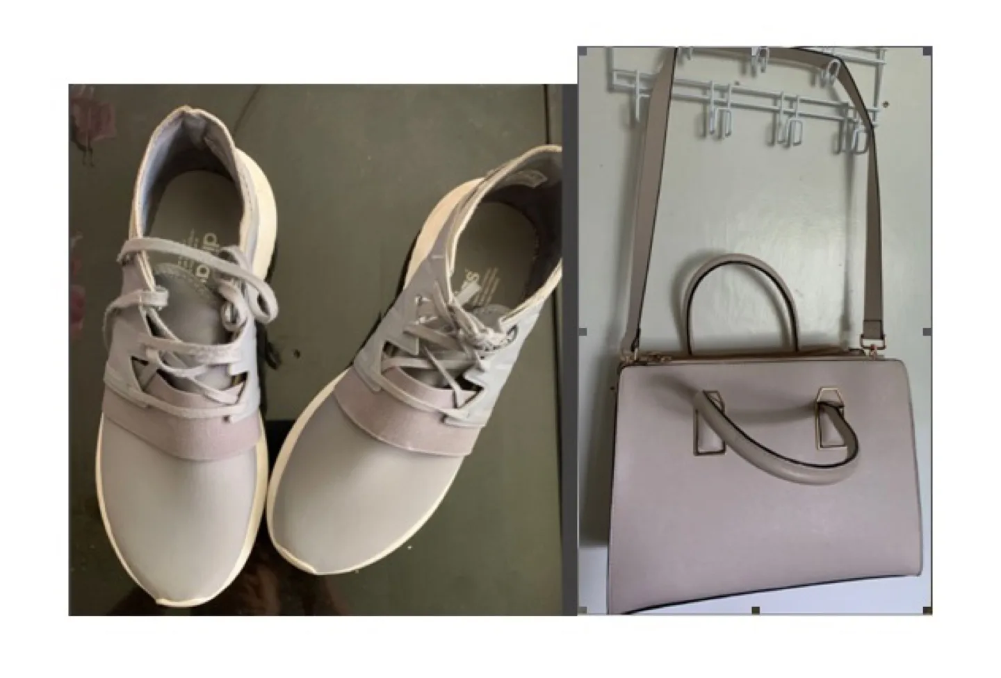 Adidas Shoes & Beige Handbag-both $20 thumbnail
