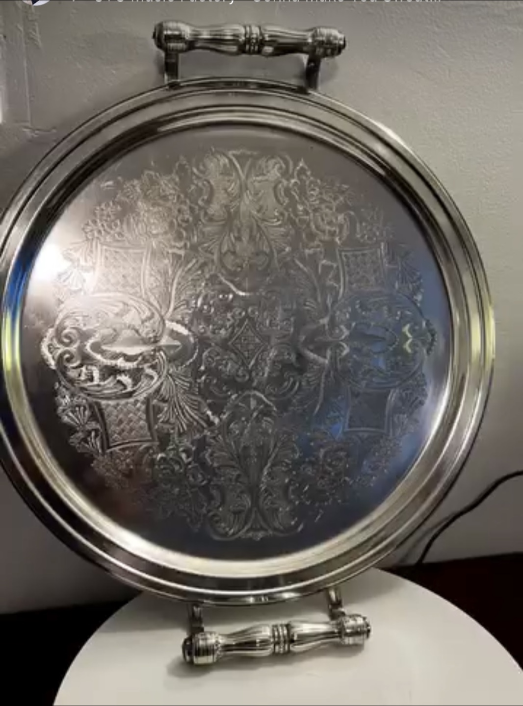 Silver Decorative Serving Tray - photo 3