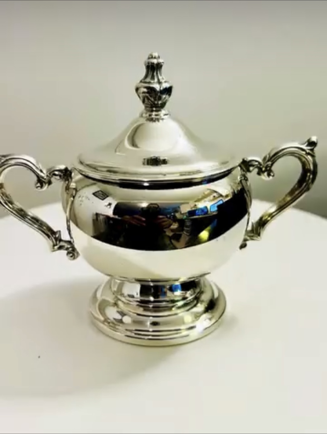 Vintage Silver Plated Creamer and Sugar Bowl Set - photo 5