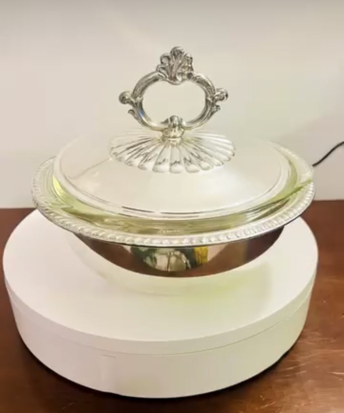 Silver Plated Serving Dish with Lid