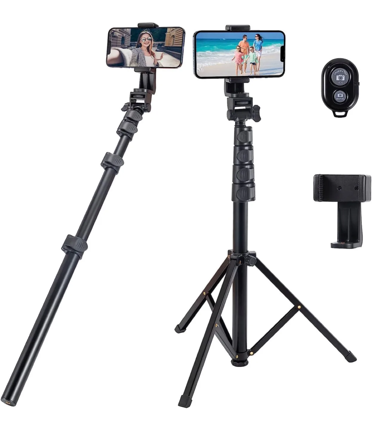 Extendable Phone/Camera Tripod with Accessories thumbnail
