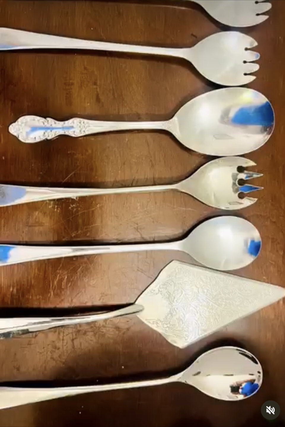 Vintage Silver Plated Serving Utensils