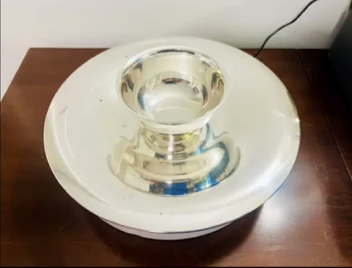 Silver Plated Chip and Dip Serving Platter - photo 2