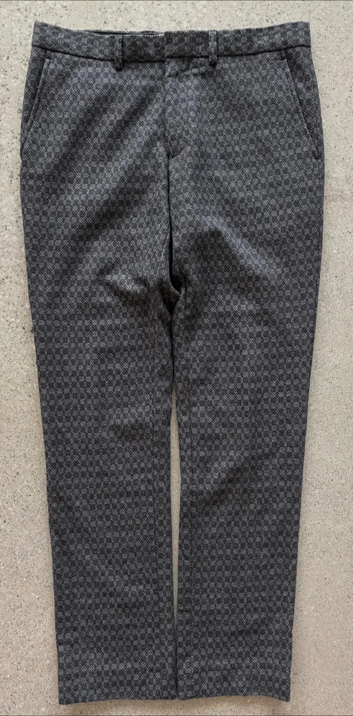 Topman Wool Blend Gray Dress Pants - Size 32 image indicator(2)