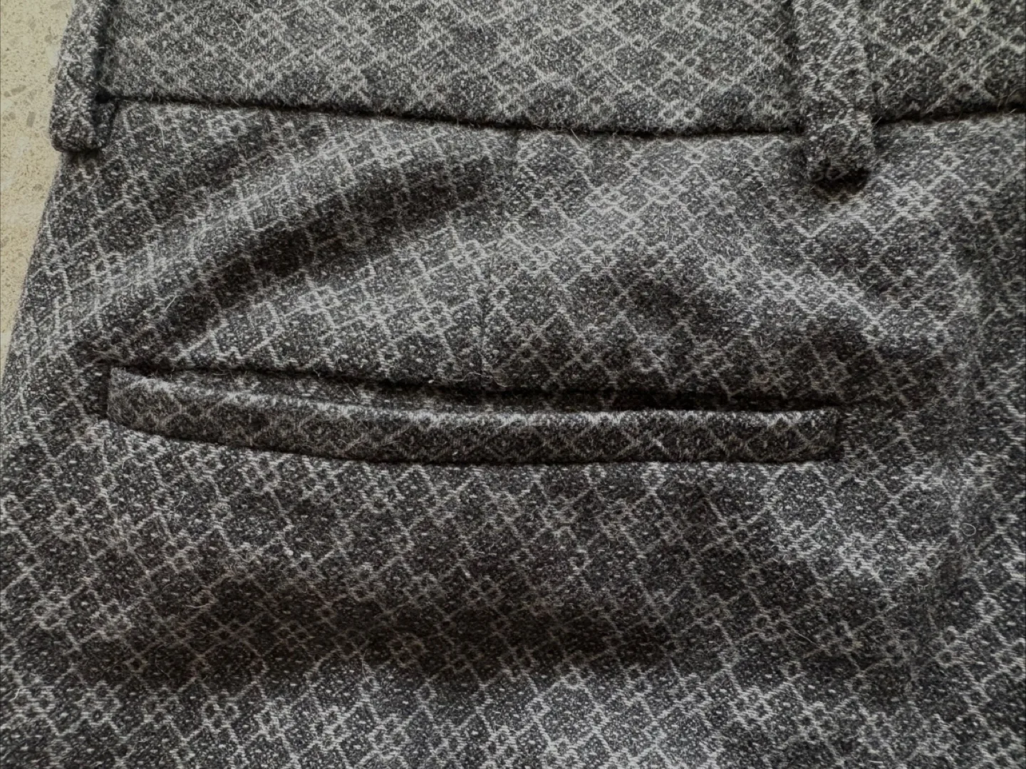 Topman Wool Blend Gray Dress Pants - Size 32 image indicator(7)