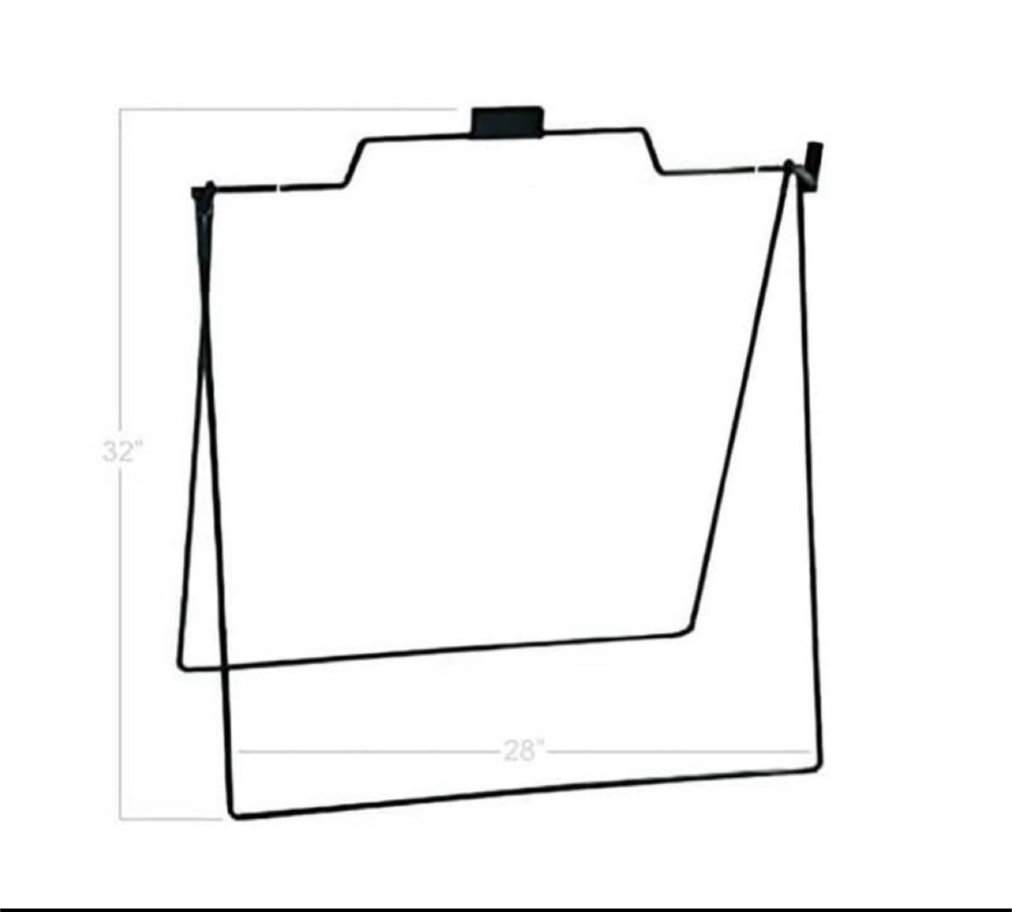 5 Black Metal Wire Frames 32"x28"