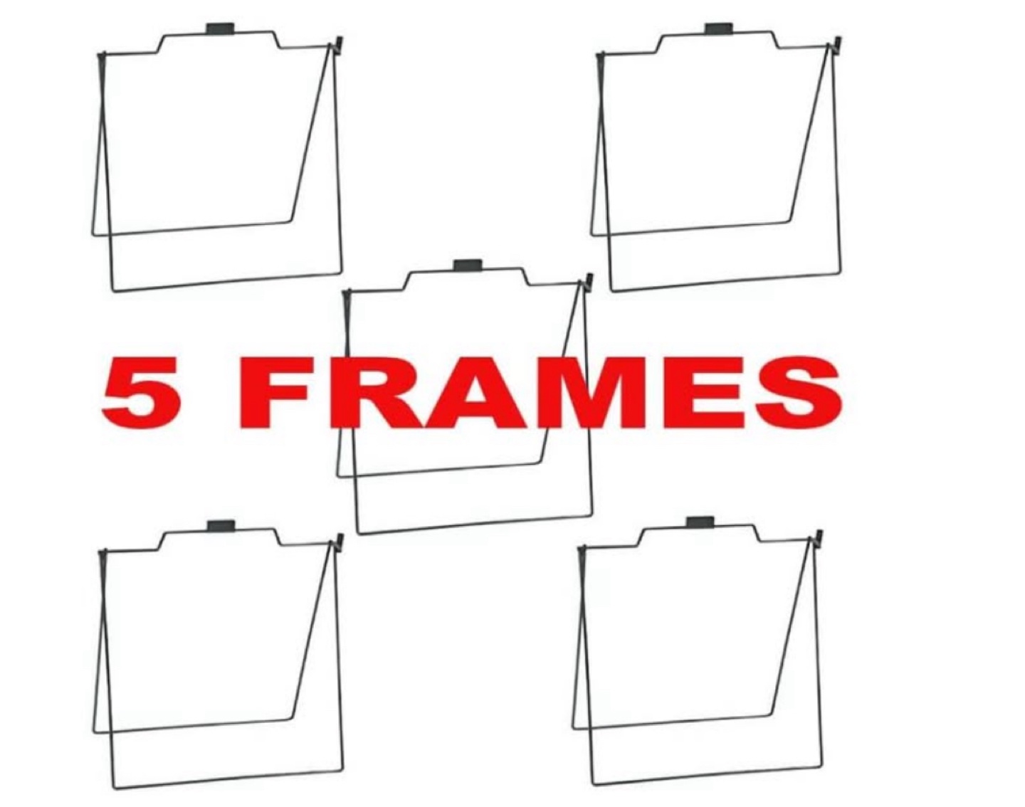 5 Black Metal Wire Frames 32"x28" - photo 4