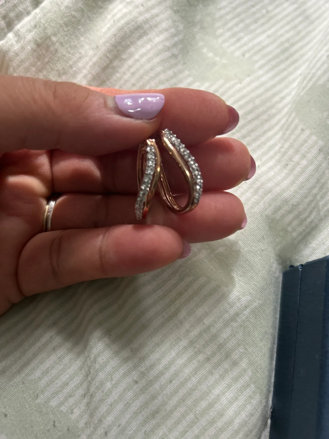 Rose Gold Tone Earrings thumbnail