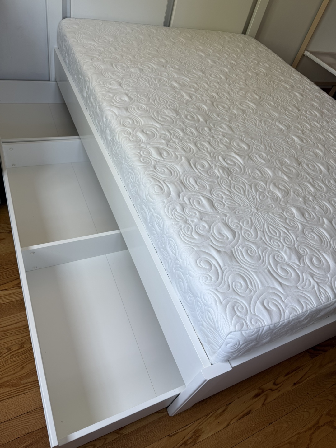 IKEA Brimnes White Bed Frame with Storage Full/ Double - photo 2