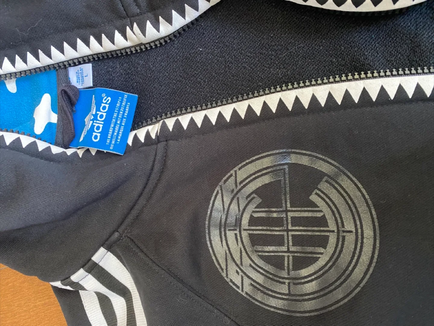 Adidas Black Track Jacket - Size L image indicator(2)