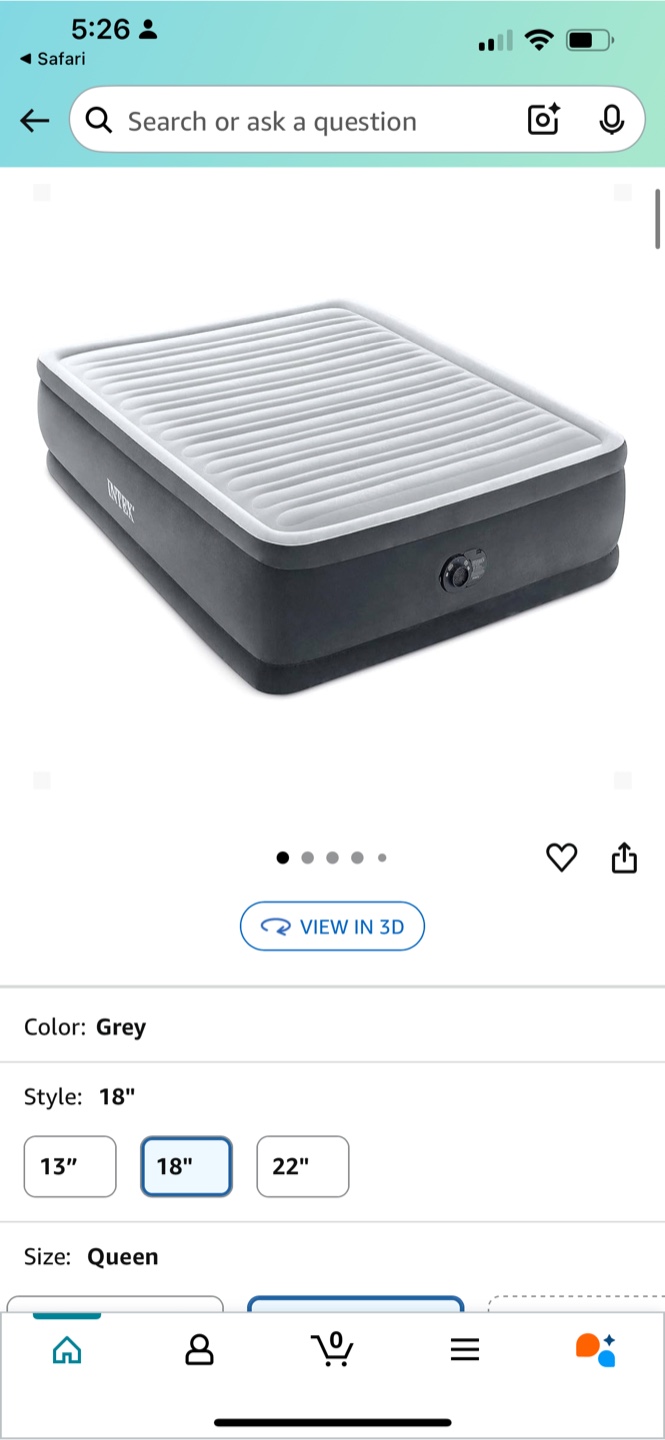 Intex Dura-Beam Deluxe Comfort Air Mattress