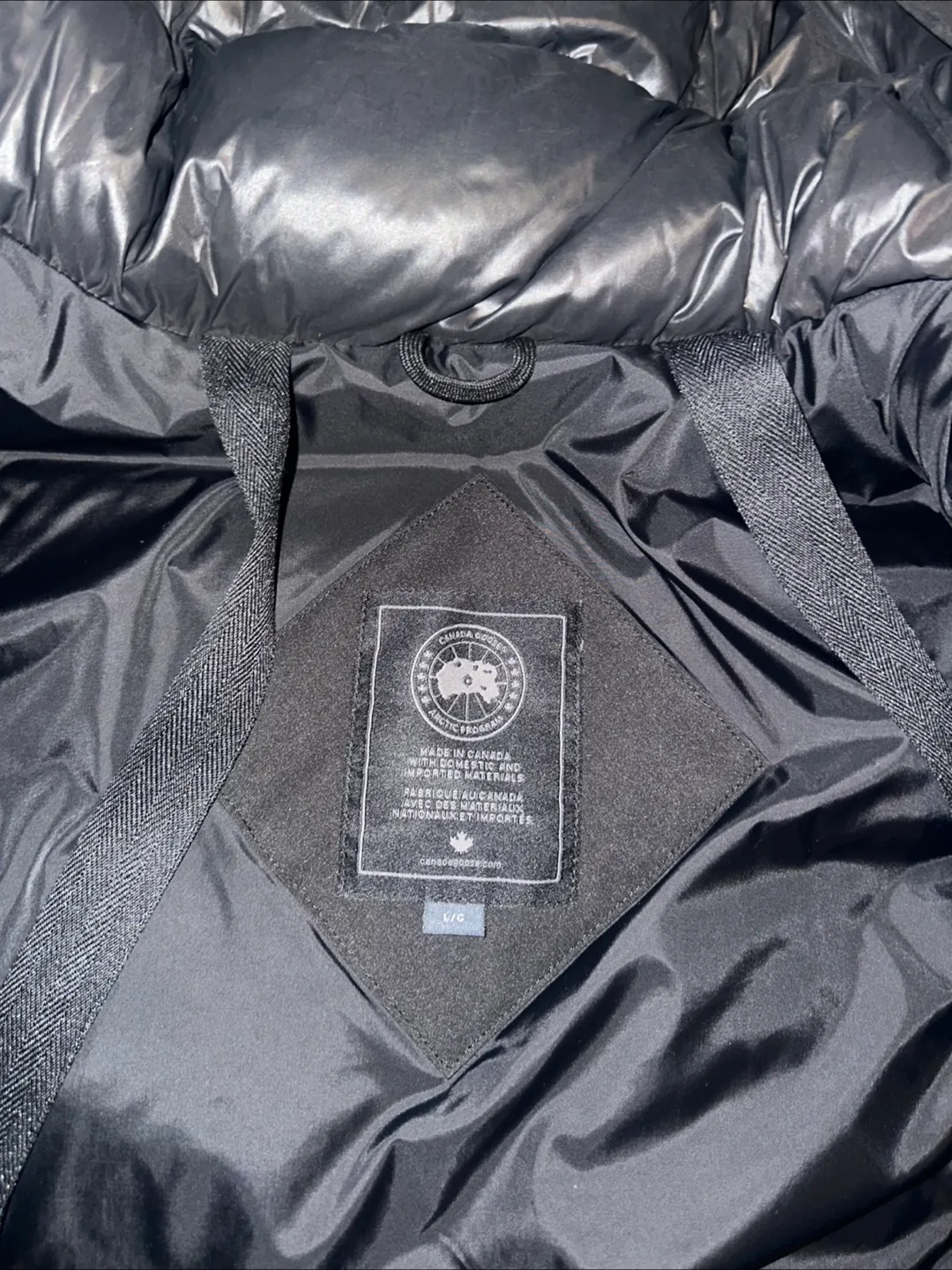 Canada Goose Black Down Parka - Size L image indicator(3)