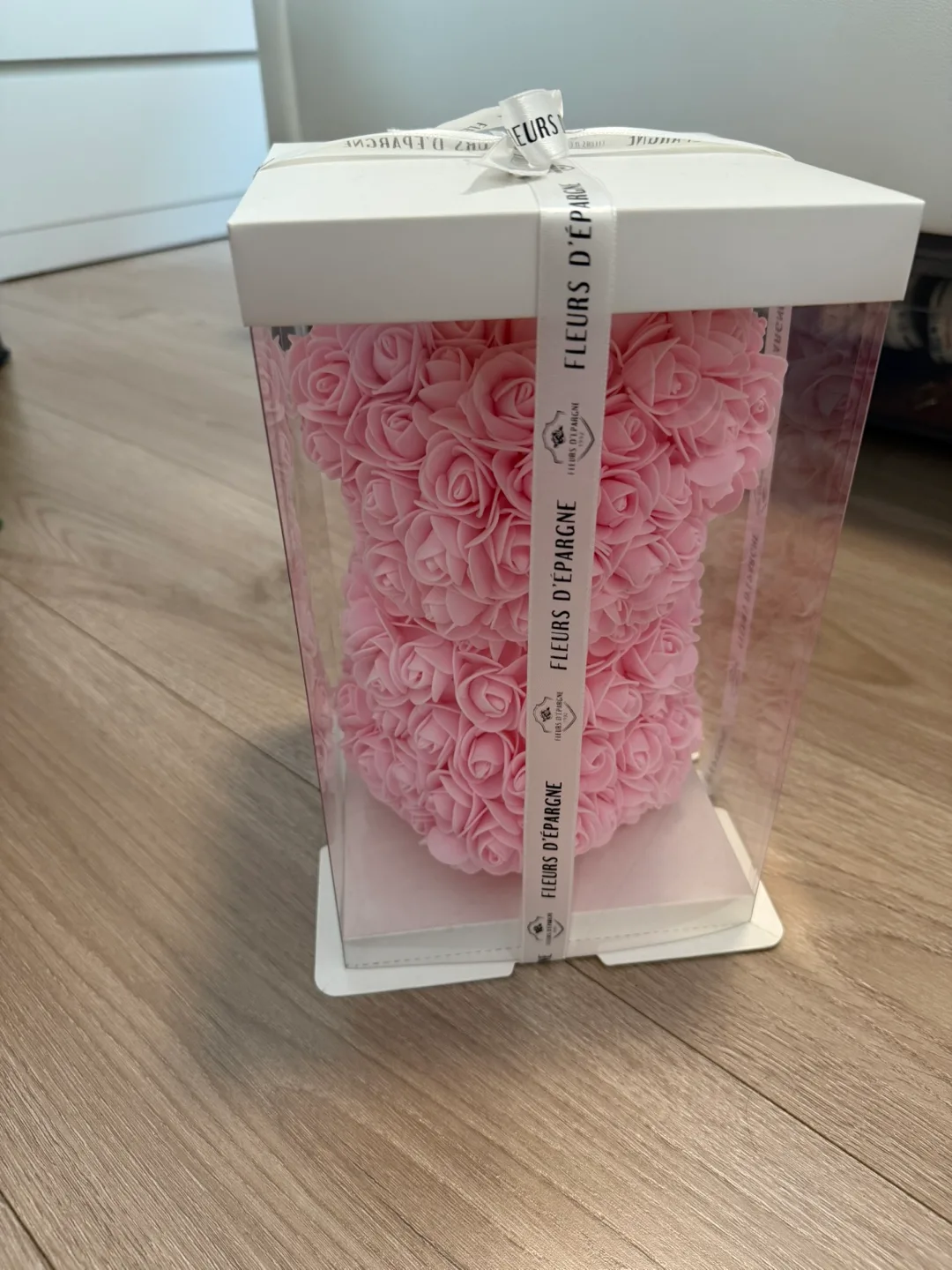 Fleurs d'Épargne Pink Rose Bear - New in Box! image indicator(4)