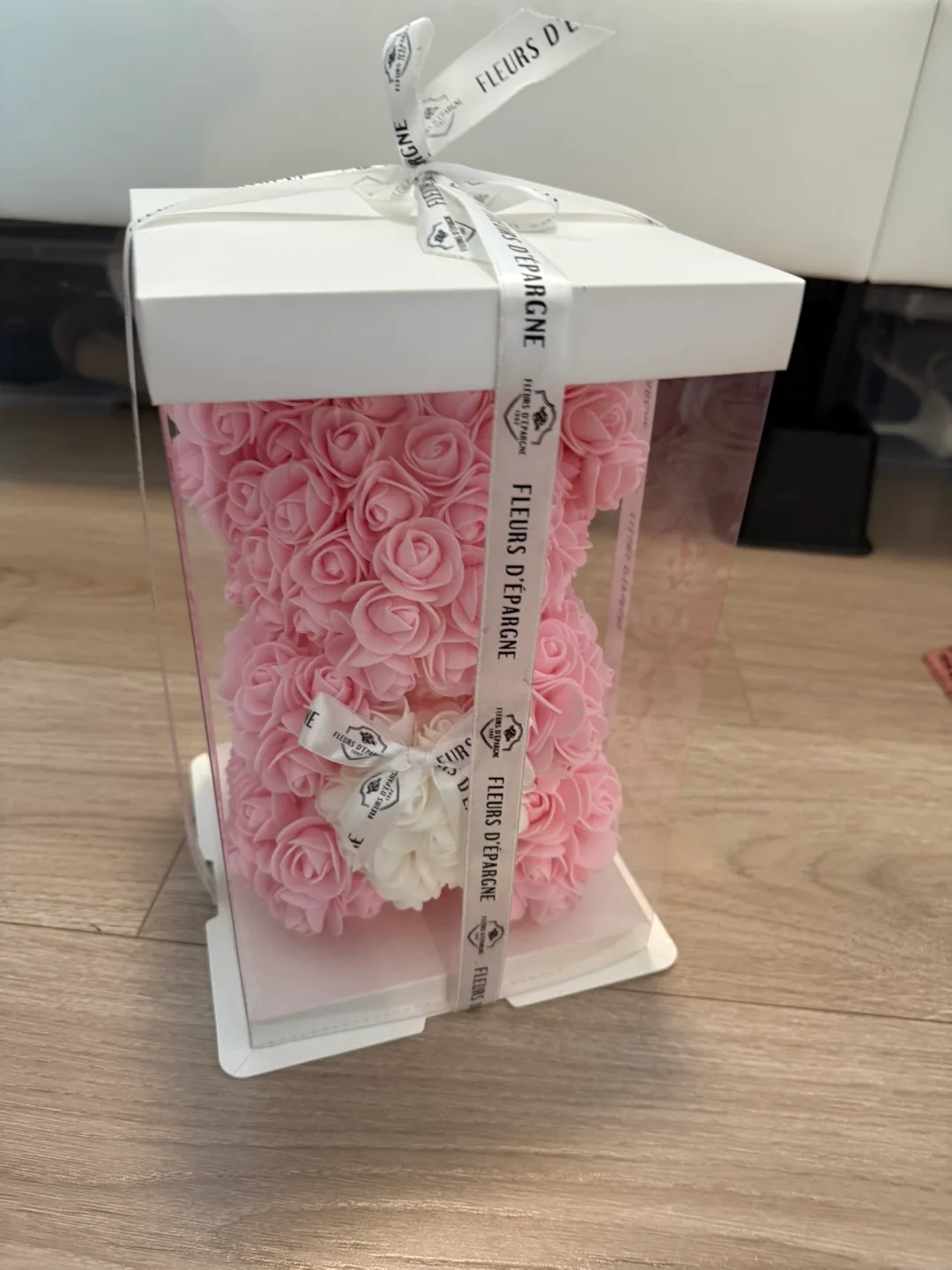 Fleurs d'Épargne Pink Rose Bear - New in Box! image indicator(3)