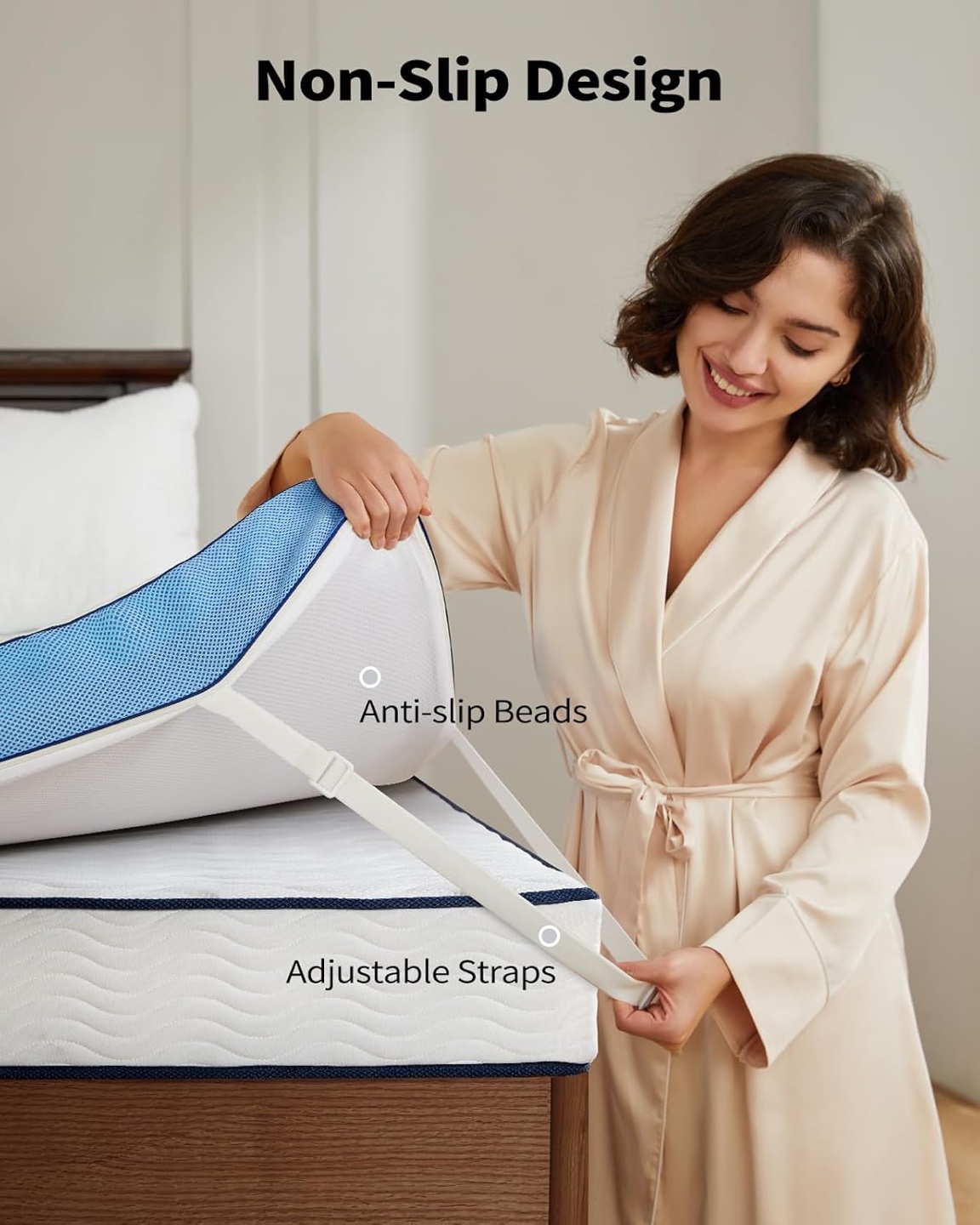 3 Inch Cooling Gel Memory Foam Twin Size Mattress Topper - photo 5
