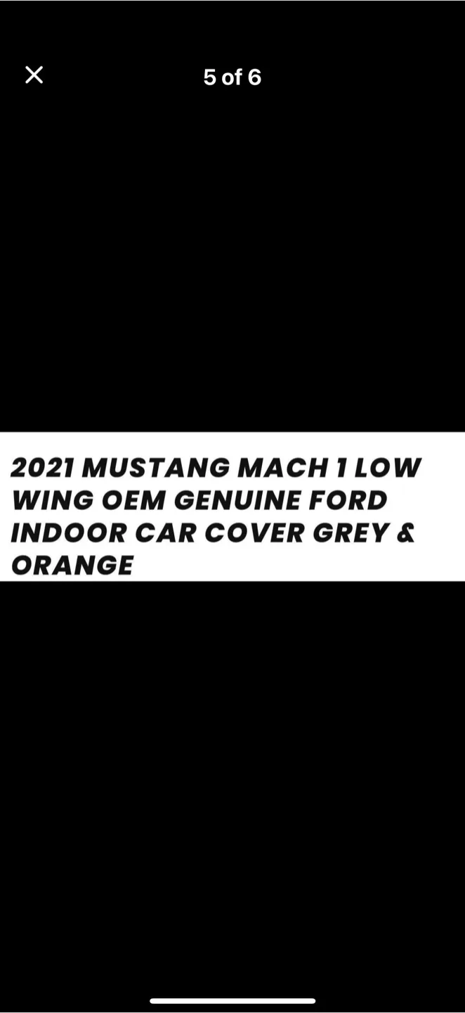 Ford Mustang Mach 1 Car Cover - Grey & Orange image indicator(4)