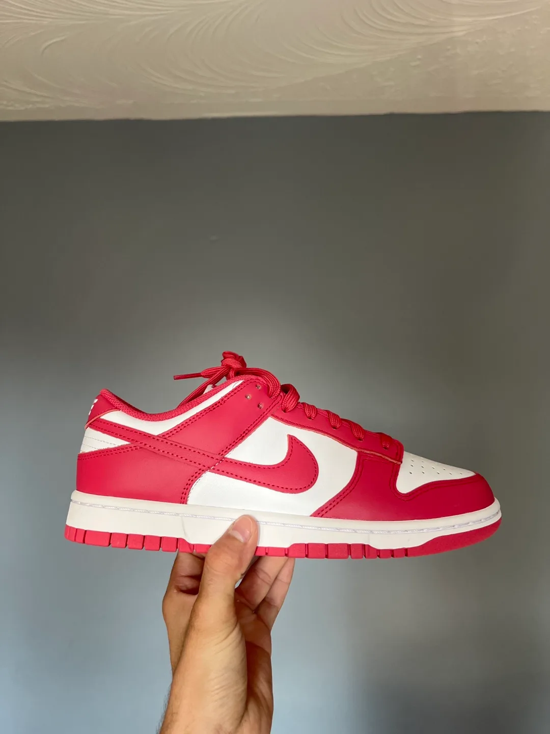 Nike Dunk Low Red/White - Size 10 thumbnail
