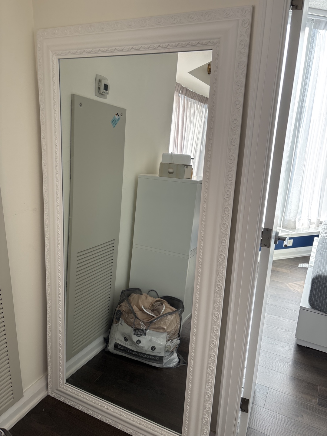 White Framed Mirror