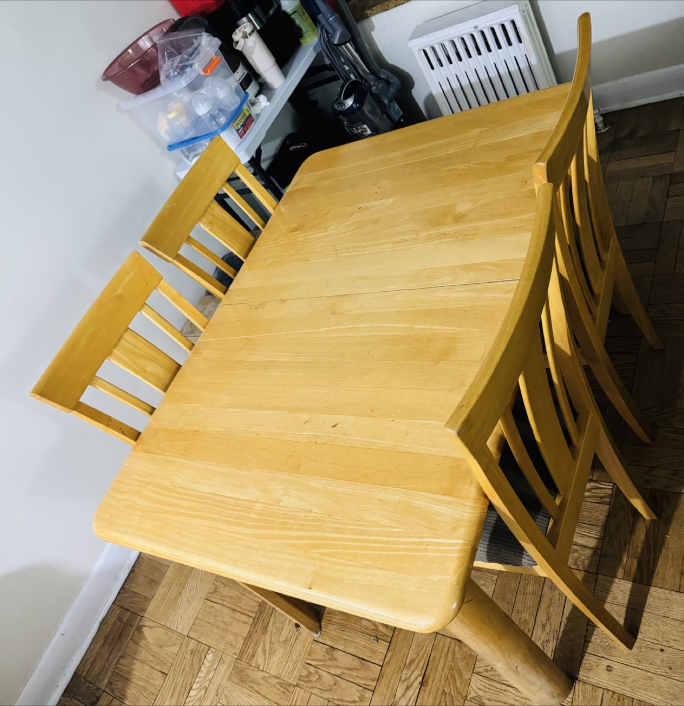 Wooden Dining Table with 4 Chairs - photo 3